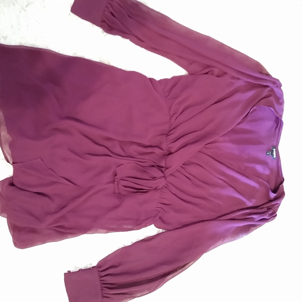 Burgundy Express wrap dress